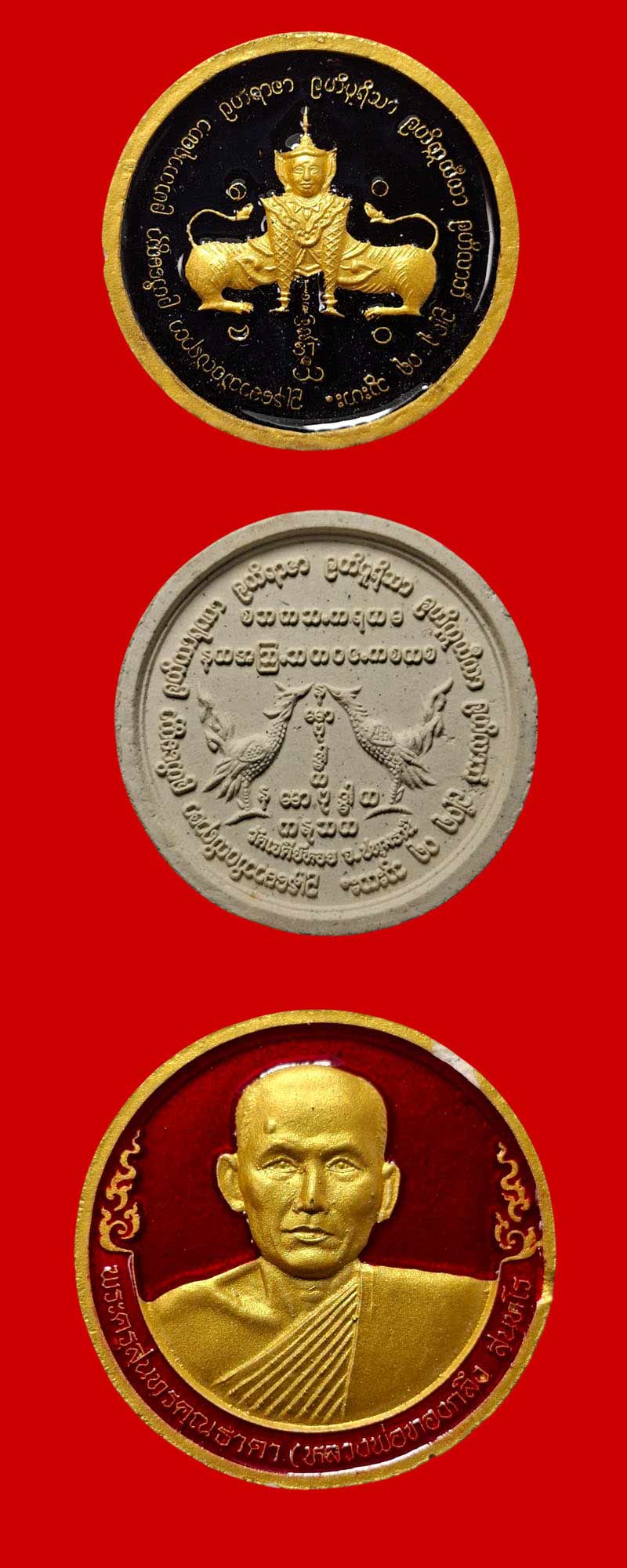 พระเทวดาแปลงปราบมาร หลวงพ่อทองกลึง วัดเจดีย์หอย - 3