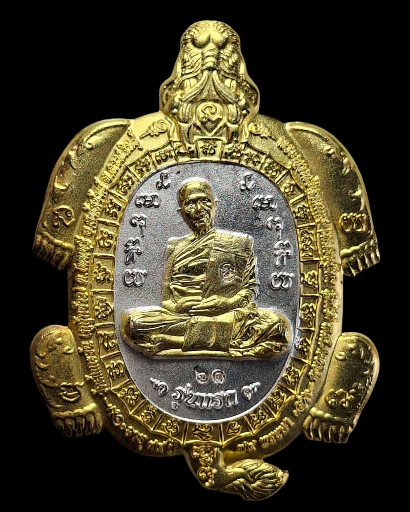 เหรียญพญาเต่ามังกรรุ่นแรก หลวงปู่หา สุภโร วัดสักกะวัน จ.กาฬสินธุ์ - 2