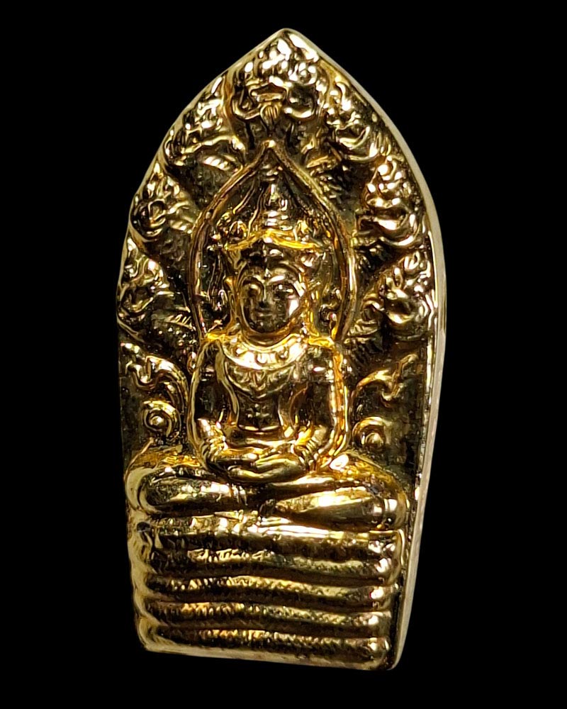 พระปรกใบมะขาม รุ่น 5 ธ.ค.มหาราช ปี 44 หลวงปู่ชื้น วัดญานเสน - 4