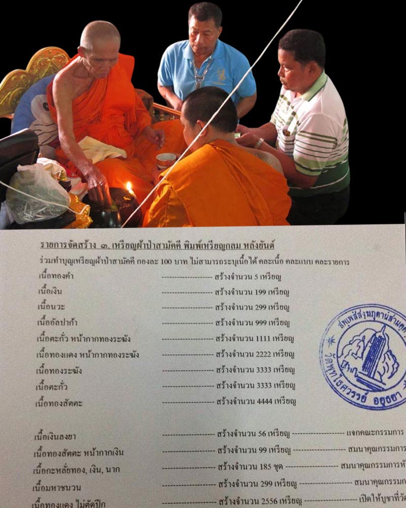 เหรียญ  กัลปพฤกษ์  ปี ๒๕๕๖ หลวงพ่อหวล  วัดพุทไธสวรรค์  - 4