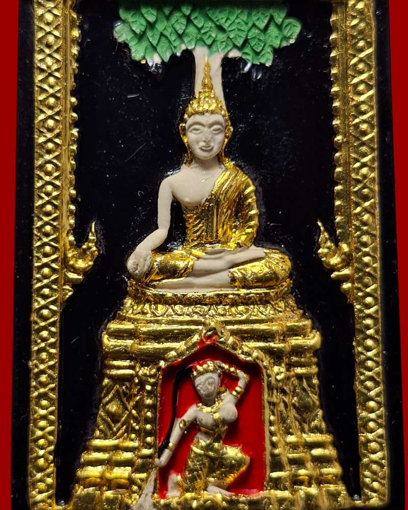 พระพุทธชนะมาร ลงรักปิดทอง หลวงพ่อเริ่ม วัดบางพระ จ.ชลบุรี - 2