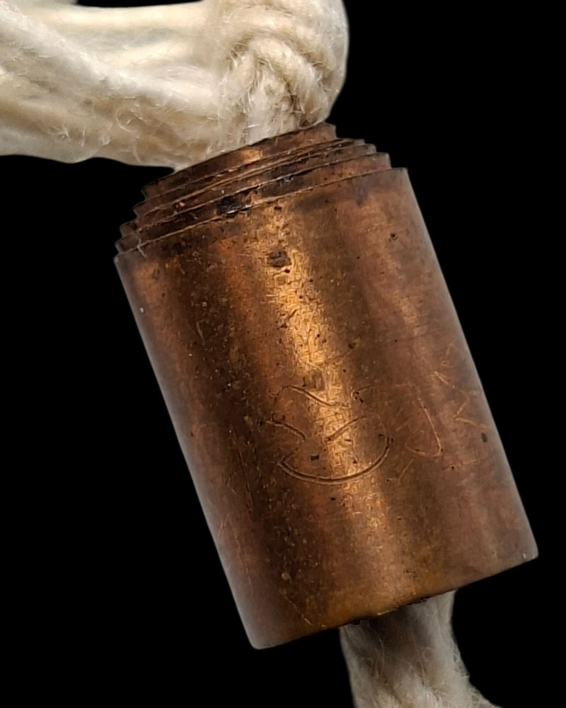 ตะกรุดลูกอม โลกธาตุ เนื้อทองแดง - 4