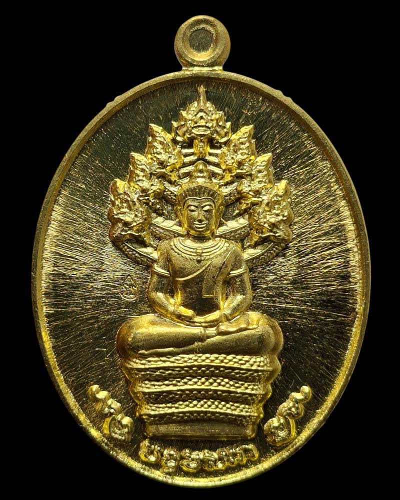 เหรียญพระปางนาคปรก ๗ รอบนักษัตร หลวงปู่บัวเกตุ ปทุมสิโร - 2