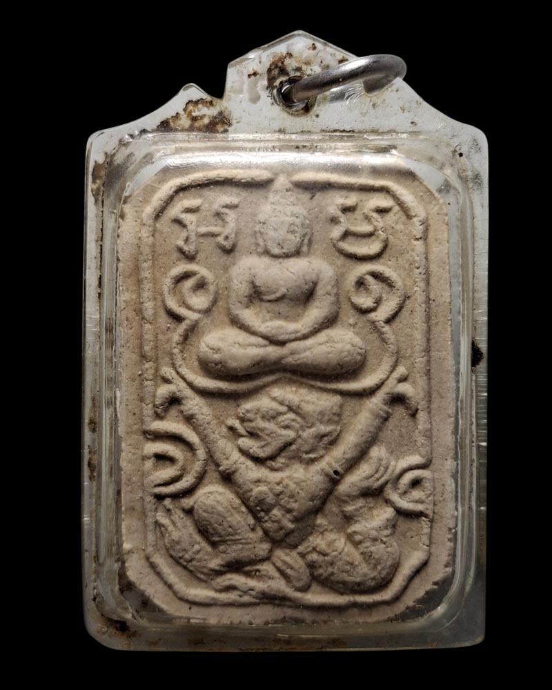 พระผงประทับสัตว์, พิมพ์ทรงหนุมาน หลวงปู่บุดดา วัดกลางชูศรีเจริญสุข - 2