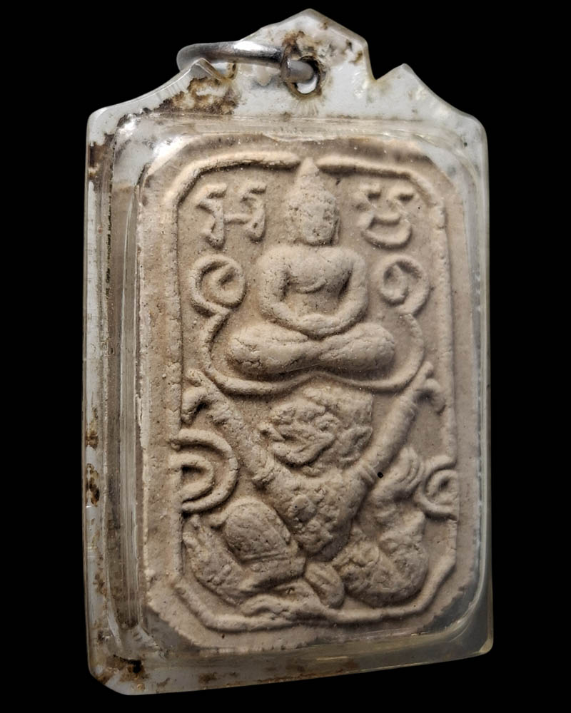 พระผงประทับสัตว์, พิมพ์ทรงหนุมาน หลวงปู่บุดดา วัดกลางชูศรีเจริญสุข - 3