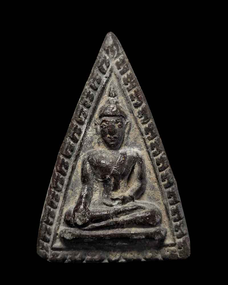 พระพิจิตรข้างเม็ด เนื้อตะกั่วกรุเก่า หลวงพ่อดี วัดพระรูป - 2