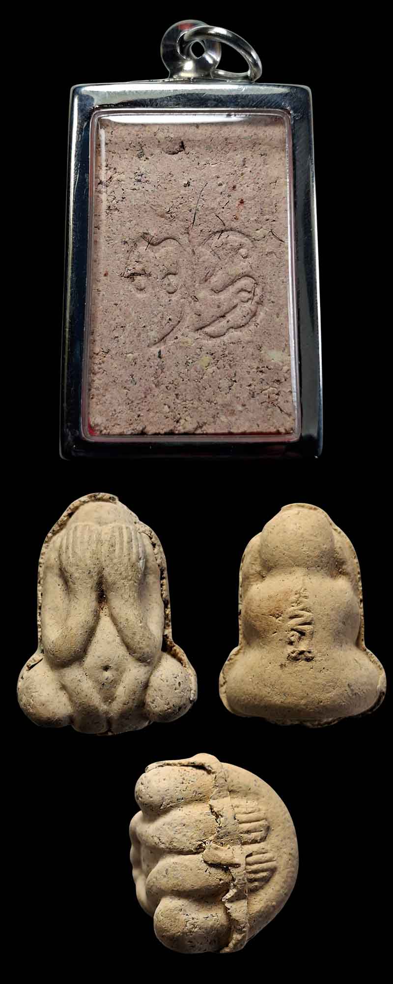 ชุดพระผง หลวงพ่อพุธ ฐานิโย วัดป่าสาละวัน  (บรรจุพระธาตุ เกศา ) - 4