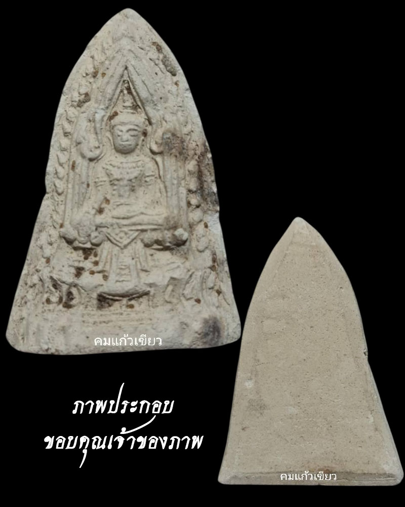 พระโคนสมอ หลังเบี้ย หลวงพ่อพัว วัดพักตราราม สมุทรสงคราม - 5