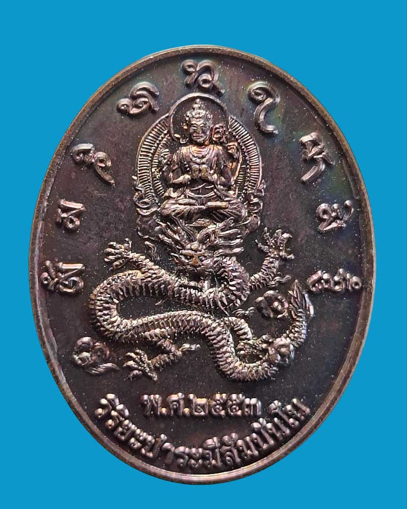 เหรียญ วิริยะปาระมีสัมปันโน หลวงปู่เกลี้ยง เตชธมฺโม ปี 2553 - 2