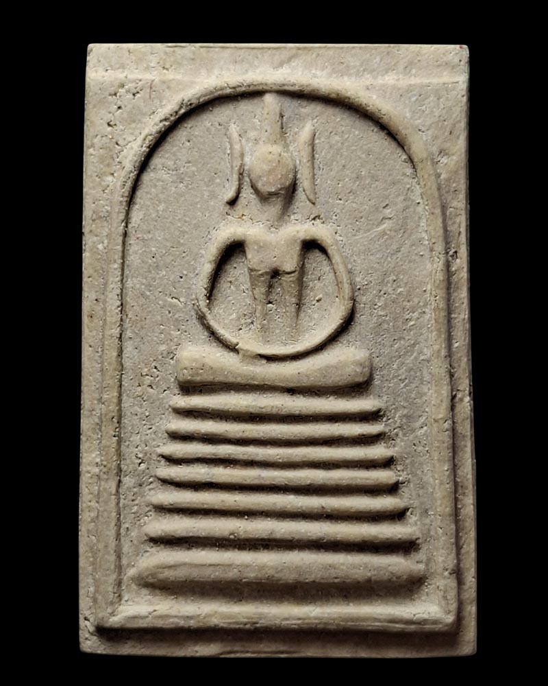 พระสมเด็จวัดเยื้อง ผสมผงวัดสัมฤทธิ์  รุ่น 3 - 2