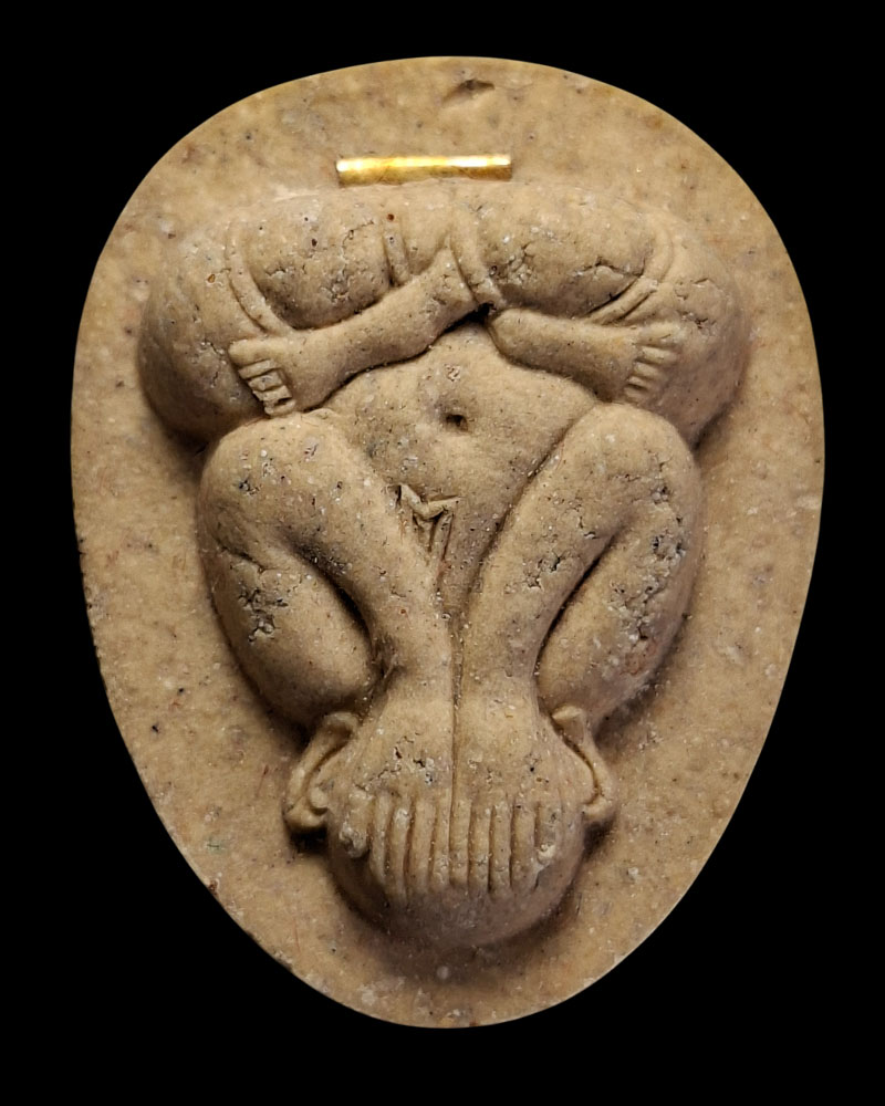 พระปิดตา ผงใต้ดาน ฝังตะกรุดทองคำ หลวงพ่อคล้อย วัดถ้ำเขาเงิน - 3