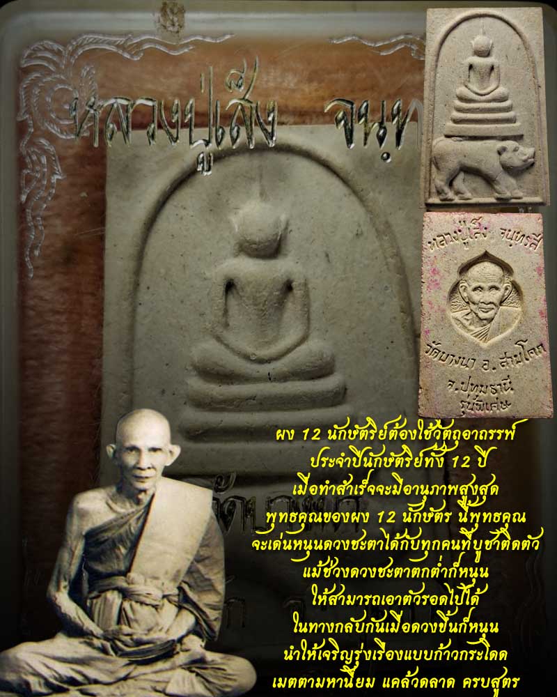 พระสมเด็จ ขี่หมู พิมพ์ใหญ่ หลวงปู่เส็ง วัดบางนา - 1