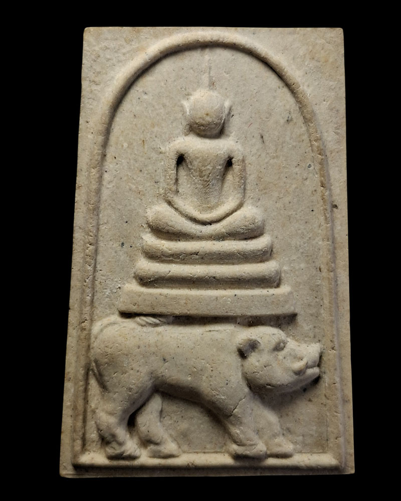 พระสมเด็จ ขี่หมู พิมพ์ใหญ่ หลวงปู่เส็ง วัดบางนา - 2