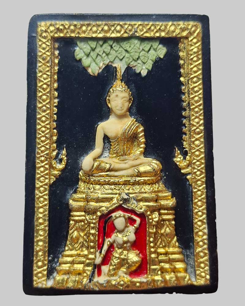 พระพุทธชนะมาร ลงรักปิดทอง หลวงพ่อเริ่ม วัดบางพระ จ.ชลบุรี - 2