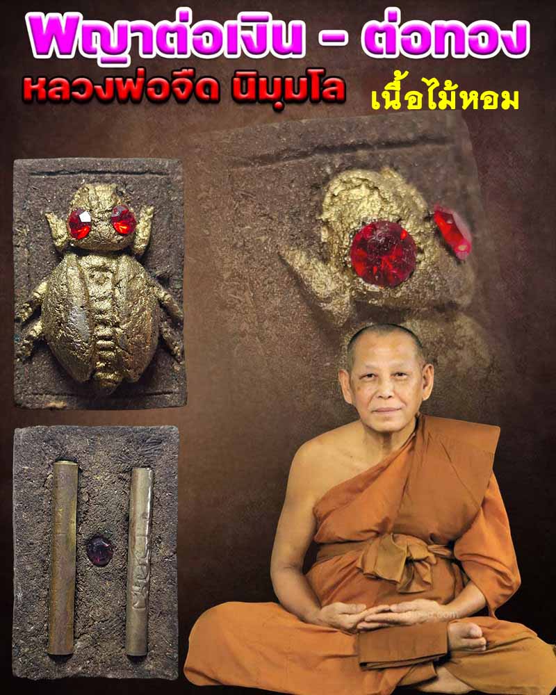 พญาต่อเงิน-ต่อทอง เนื้อไม้หอม หลวงพ่อจืด สวนปฏิบัติธรรมโพธิเศรษฐี - 1