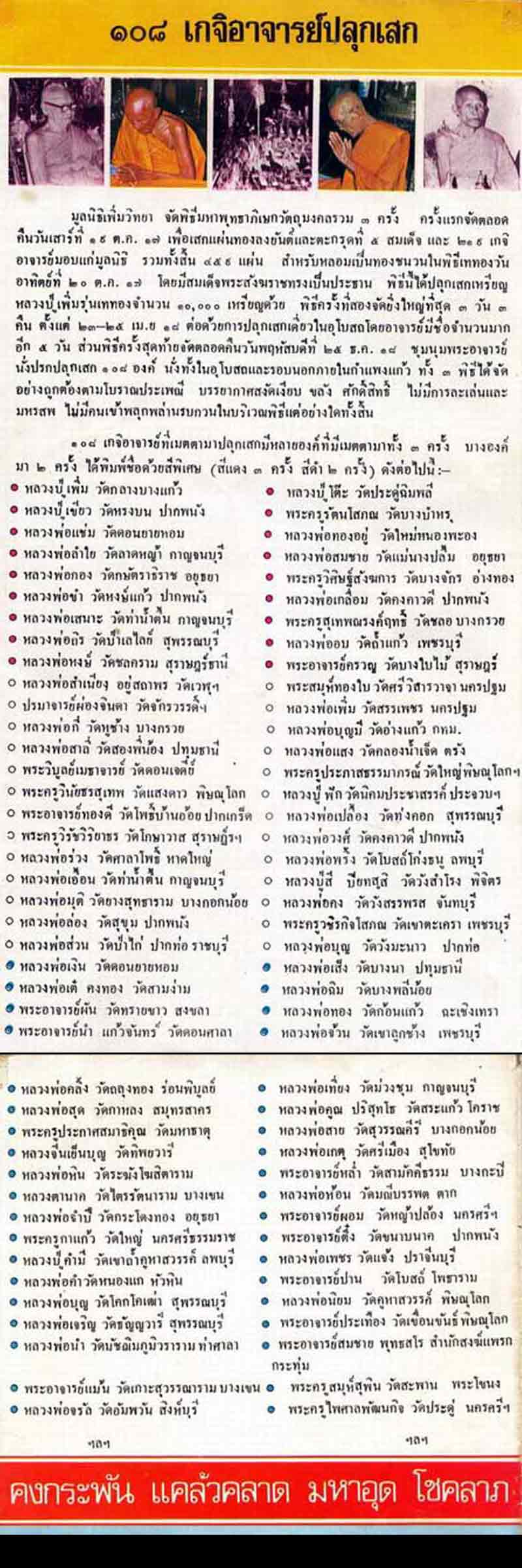 พระพุทธไชยศรี  พิมพ์เล็ก  หลวงปู่เพิ่ม วัดกลางบางแก้ว ปี 2518 - 4