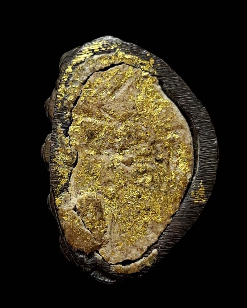 พระกริ่ง หลวงปู่ชอบ ฐานสโม รุ่นสมปรารถนาเฮง เนื้อนวโลหะ ปี 2535 - 5