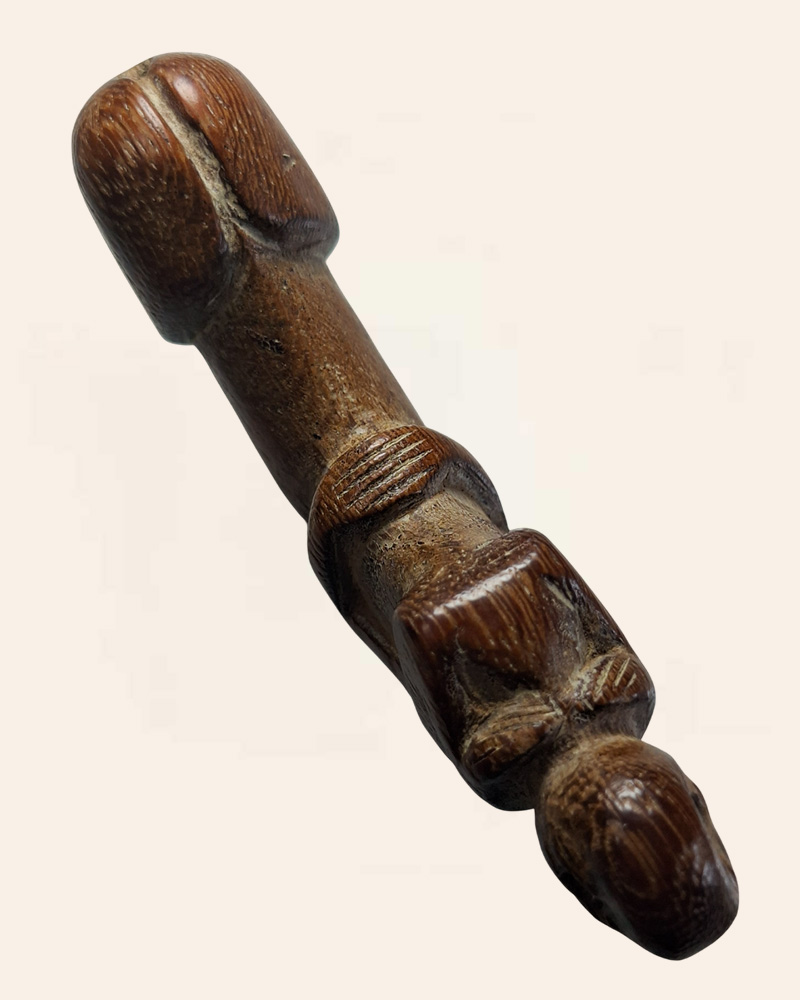 ลิงขี่ปลัดขิก เนื้อไม้เก่า - 4