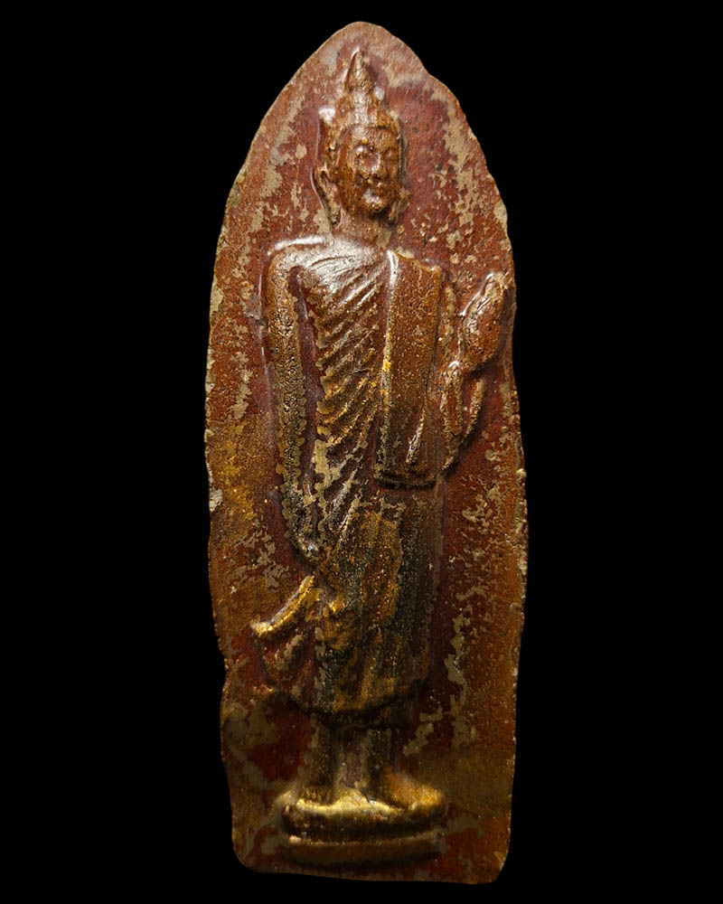 พระพิมพ์ลีลา 25 พุทธศตวรรษ หลวงพ่อครื้น วัดสังโฆ แบบบูชา - 2