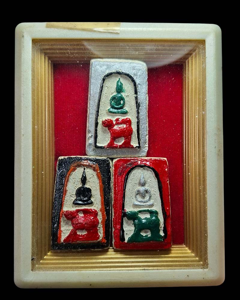 พระสมเด็จทรงสิงห์ หลวงพ่อชื่น วัดกลางคูเวียง (1) - 5