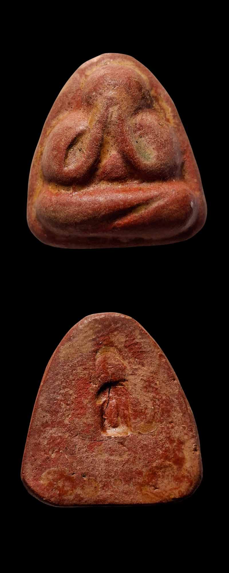 พระปิดตาไตรแก้ว ผสมผงหลวงพ่อแก้ว วัดเครือวัลย์ - 2