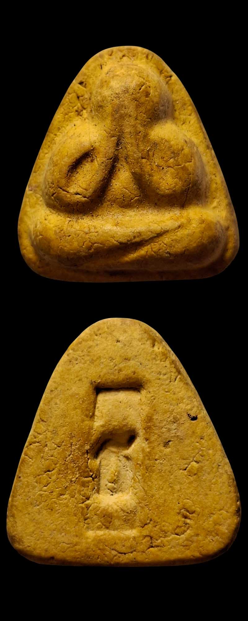 พระปิดตาไตรแก้ว ผสมผงหลวงพ่อแก้ว วัดเครือวัลย์ - 3