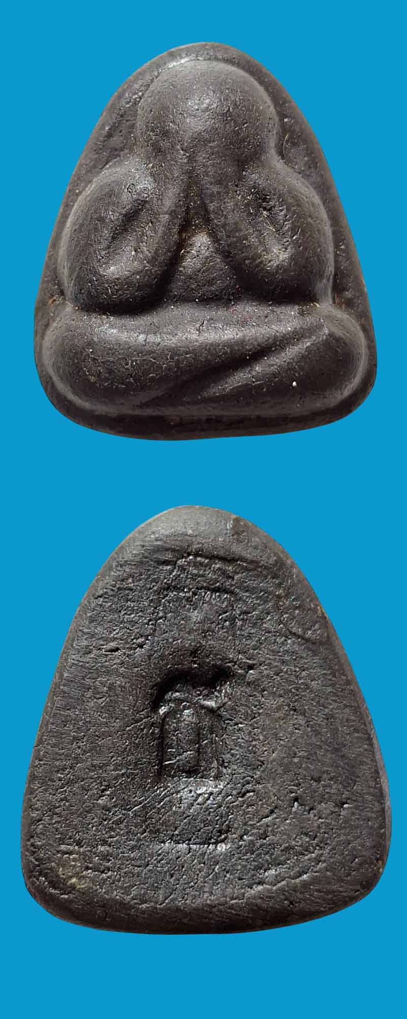 พระปิดตาไตรแก้ว ผสมผงหลวงพ่อแก้ว วัดเครือวัลย์ - 4