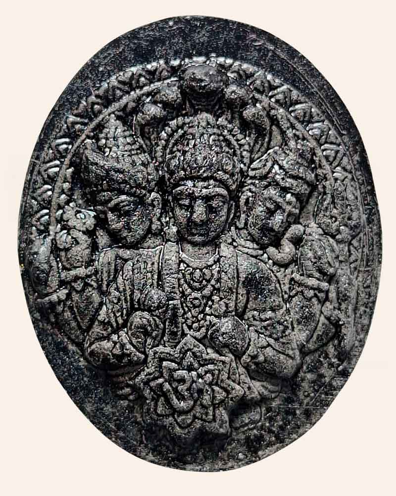 พระตรีมูรติ พระปิยะมหาราช รุ่นดีรวย สารพัดดี หลวงปู่ดี วัดเทพากร - 2