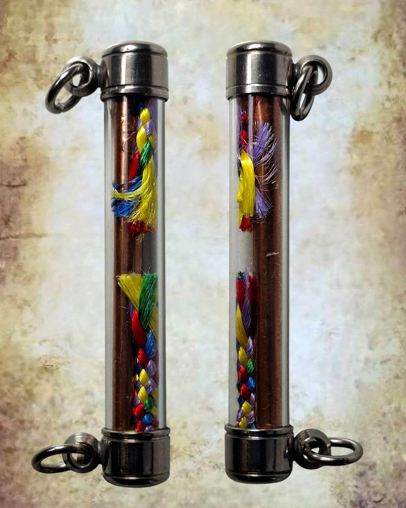 ตะกรุดนวหรคุณเกื้อหนุนชีวิต (ตะกรุดปืนเสีย)  หลวงพ่อสืบ วัดสิงห์ - 2