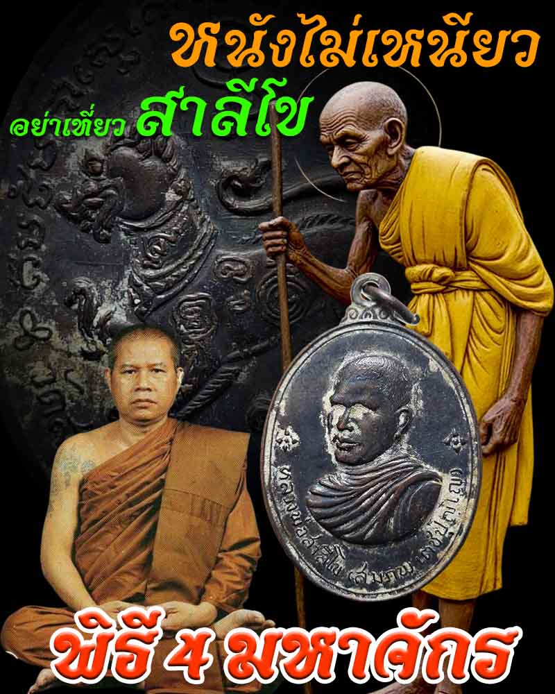 เหรียญ  หลวงพ่อสมภพ วัดสาลีโข  พิธี 4 มหาจักร ปี 2514 - 1