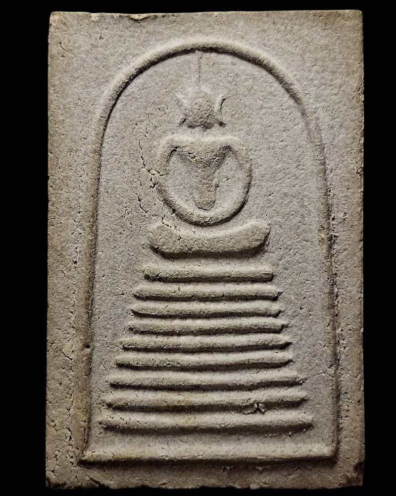 พระสมเด็จผง 12 นักษัตร หลวงพ่อละมูล วัดเสด็จ หลังพัดยศ ปี 2513 ตะกรุด 3 ดอก - 3