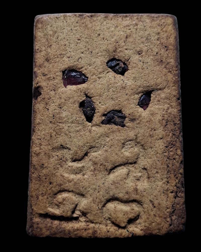 พระสมเด็จ เกลียวเชือก หลัง ยันต์ ฝังพลอย - 2