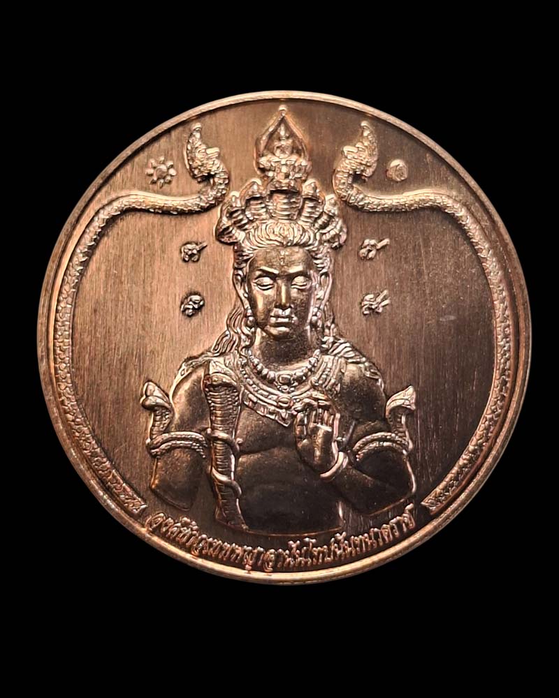 เหรียญที่ระลึกบูชาครู นาคาสมโภชน์ องค์ท้าวเทพพญาอานันโทปนันทนาคราช - 2