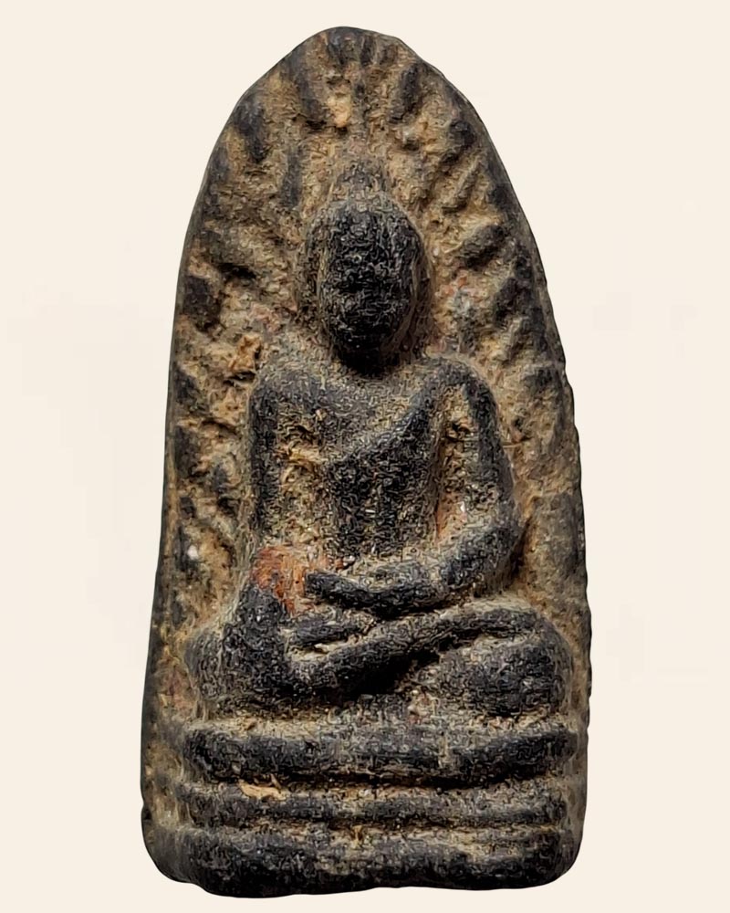 พระรอด หลัง อ รุ่นแรก ครูบาอินทร วัดสันป่ายางหลวง จ.ลำพูน - 2