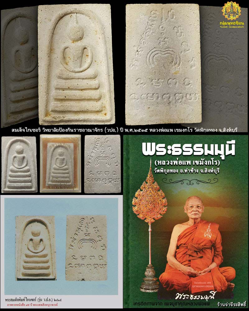 พระสมเด็จหลวงพ่อแพ วัดพิกุลทอง รุ่น วปอ ปี 2515 มีเกศา - 5