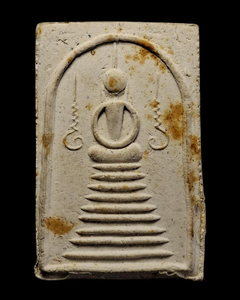 พระสมเด็จเก้าชั้น ข้างอุ แขนกลม  หลวงปู่ลำภู วัดใหม่อมตรส  - 2