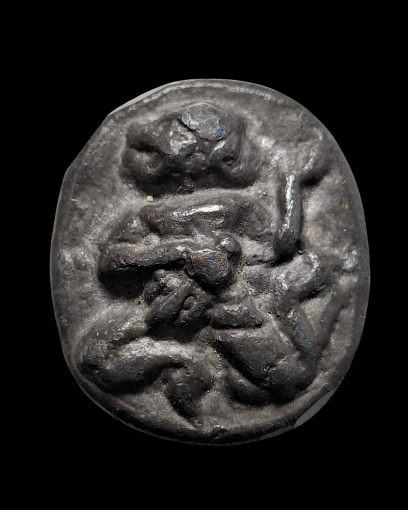 หนุมานตะกั่วหยอด หลวงปู่เกลี้ยง วัดเนินสุทธาวาส ชลบุรี - 2