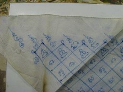 ผ้ายันต์ ลายมือพระเกจิ   ท่านใดพอคุ้นบ้างค่ะ