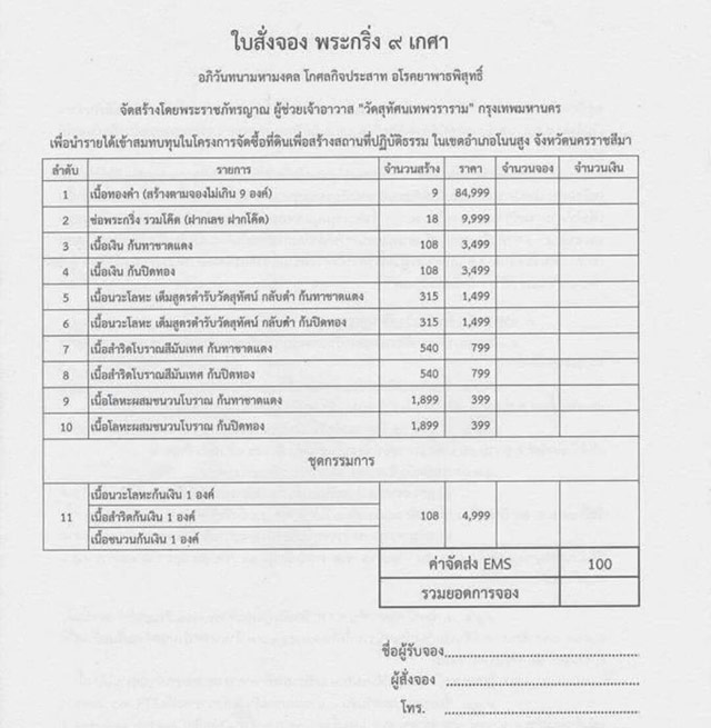 ~ยอดตำนานพระกริ่งวัดสุทัศน์ พระกริ่ง 9 เกศา~