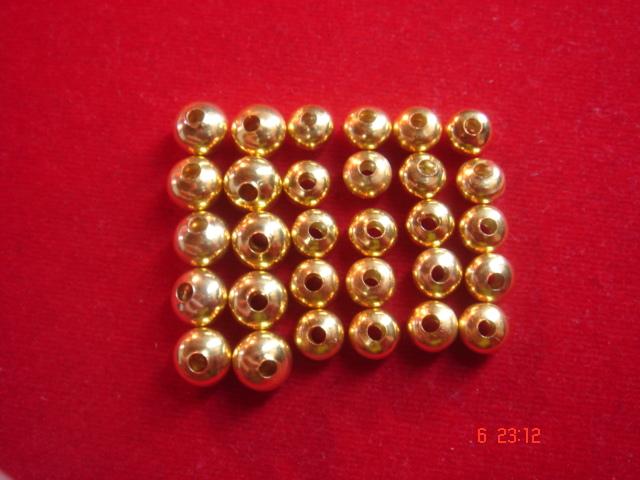 จำหน่ายเม็ดทองคำแท้ 90% ใช้ ร้อยสร้อย คั่นเม็ด งาช้าง กะลา