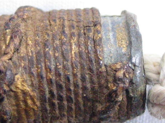 ตะกรุด เก่า ยาว 4 นิ้ว พร้อมลูกสะกด ไม่ทราบที่