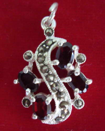 จี้เงิน ฝังพลอยแดง สวยมากๆ