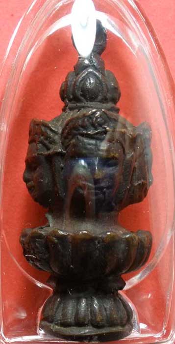 เศียรพรหมสี่หน้า เนื้อทองแดง อุดกริ่ง