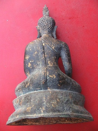 พระบูชาสมัยอู่ทอง หน้าตัก 7 นิ้ว ( เนื้อสำริด )