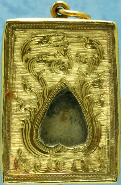 พระสมเด็จ ไม่ทราบที่ เลี่ยมทอง ขนาดกรอบ 2.5 x 3.5 ซ.ม.