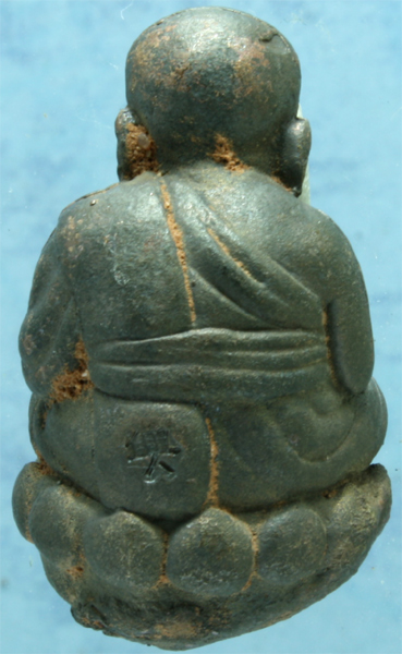 รูปหล่อเบ้าทุบ นวโลหะ หลวงปู่ทวด พระอาจารย์แดง วัดไร่บางตาวา รุ่นสรงน้ำ 54