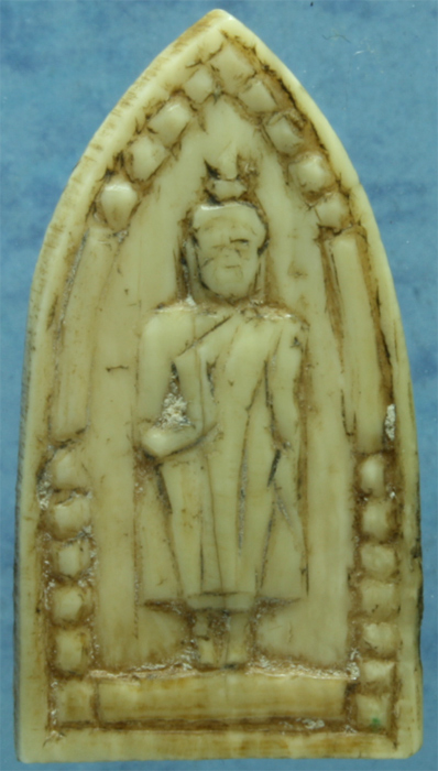 งาแกะ พระประจำวันจันทร์ (พระปางห้ามญาติ) หลวงพ่อมุ่ย วัดดอนไร่ หลังจาร ปี 251x (ต้นๆ)