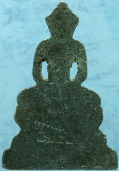 พระพิมพ์อู่ทองนั่งฐานผ้าทิพย์ กรุวัดสิงห์ ปทุมธานี เนื้อชินแก่ตะกั่ว