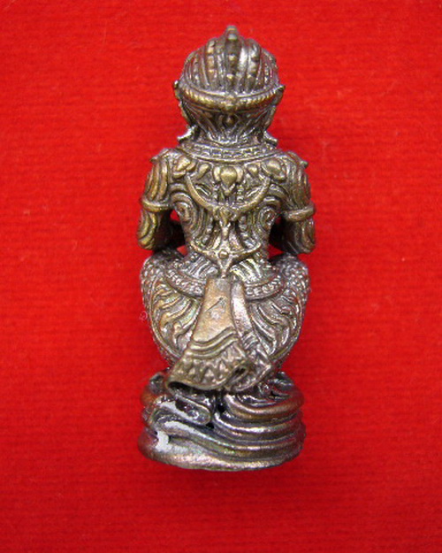 หนุมานจับหลัก ตะกรุดคู่ชีวิต หลวงพ่อฟู วัดบางสมัคร ฉะเชิงเทรา เนื้อนวะโลหะตะกรุดเงิน