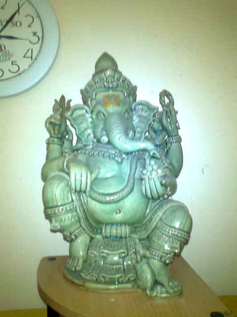 มีพระพิฆเนศ เนื่อกระเบื้อง เขียว ให้เช่า